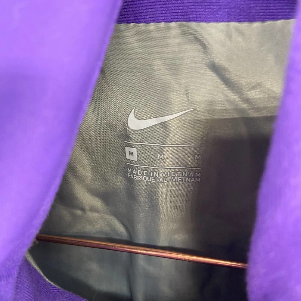 Nike Clemson Tigers Purple Gray Logo Full Zip Quilted Puffer Vest womens M - Picture 3 of 7